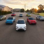 Vordere Reihe v.l.n.r.: ID.3, ID.4, ID.7, ID.5 GTX, ID.5