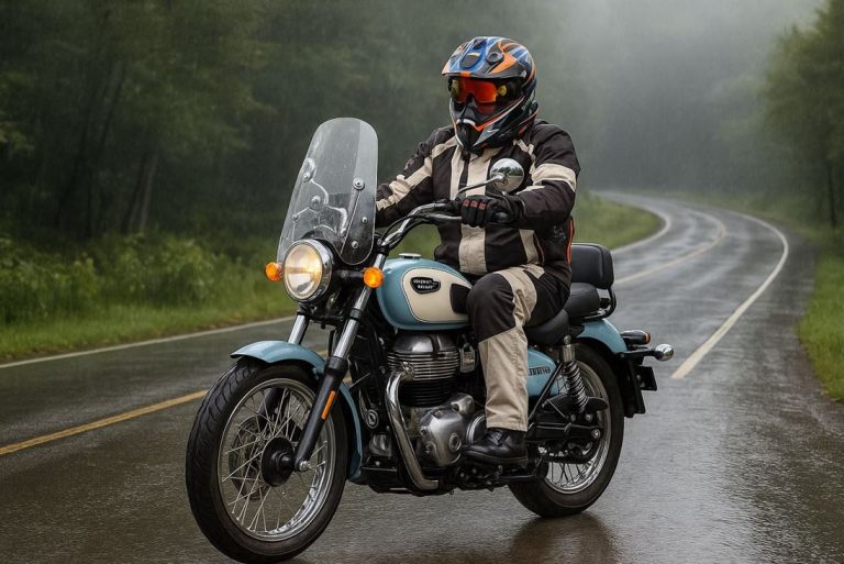 Manejo en lluvia Royal Enfield