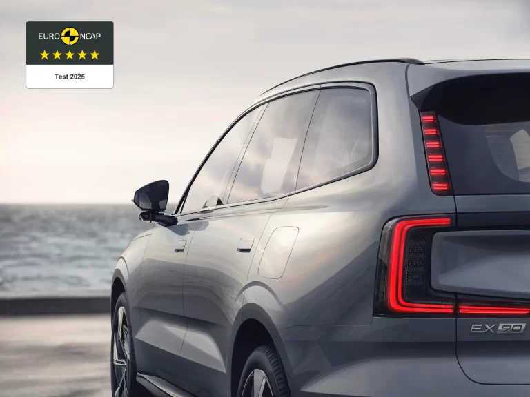 La Volvo EX90 eléctrica evaluada por Euro NCAP con cinco estrellas en seguridad