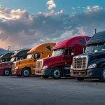 Tractocamiones seminuevos reacondicionados en patios de Panamotors en México