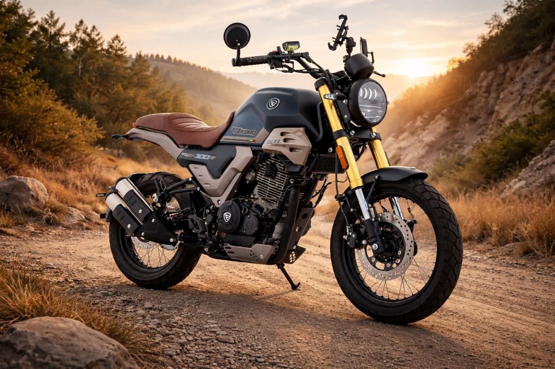 ITALIKA FIREBIRD300 scrambler 279 cc con suspensión invertida y tablero digital