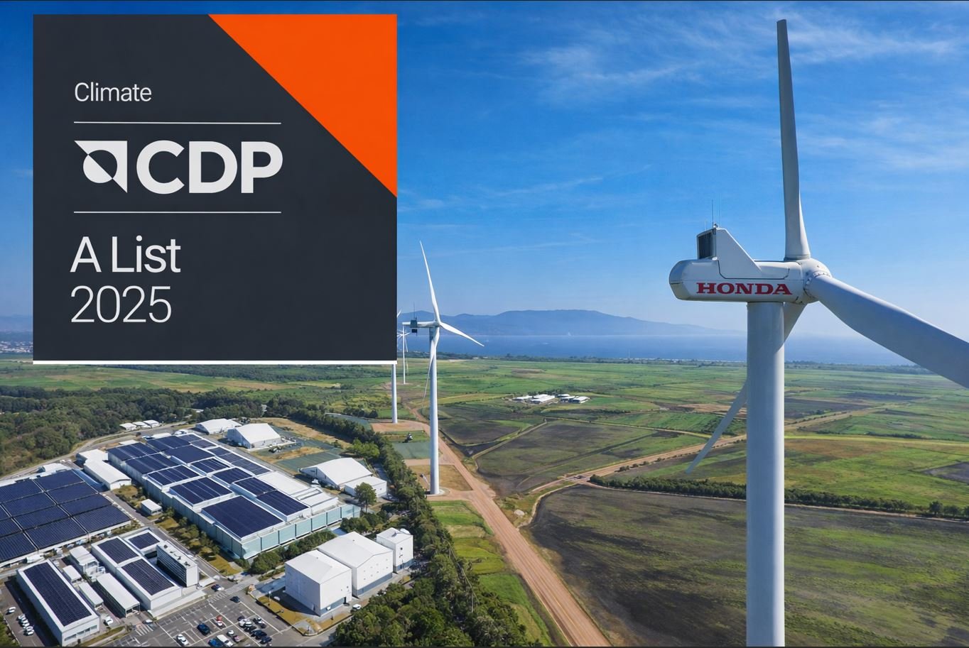 Planta de Honda con paneles solares y aerogeneradores como parte de su estrategia frente al cambio climático