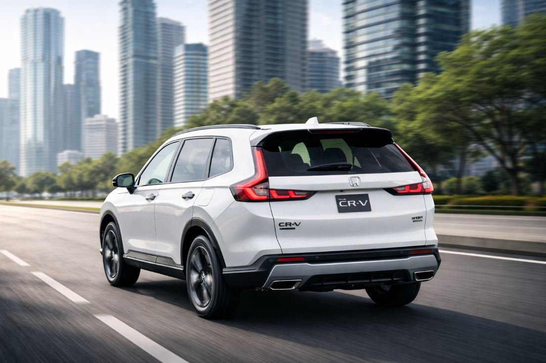 Honda CR-V 2026 circulando en entorno urbano moderno durante enero 2026 en México
