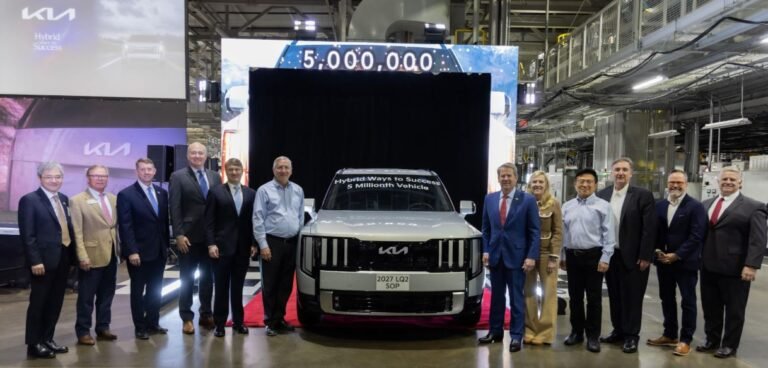 Kia Telluride 2027 durante su producción en la planta de West Point, Georgia