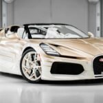 Bugatti Mistral La Perle Rare roadster con motor W16 de 1600 hp en acabado blanco nacarado.