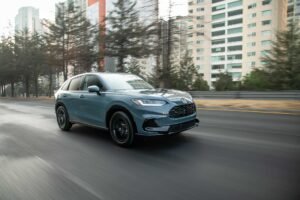 Honda HR-V 2026 durante pruebas de seguridad IIHS con impacto frontal