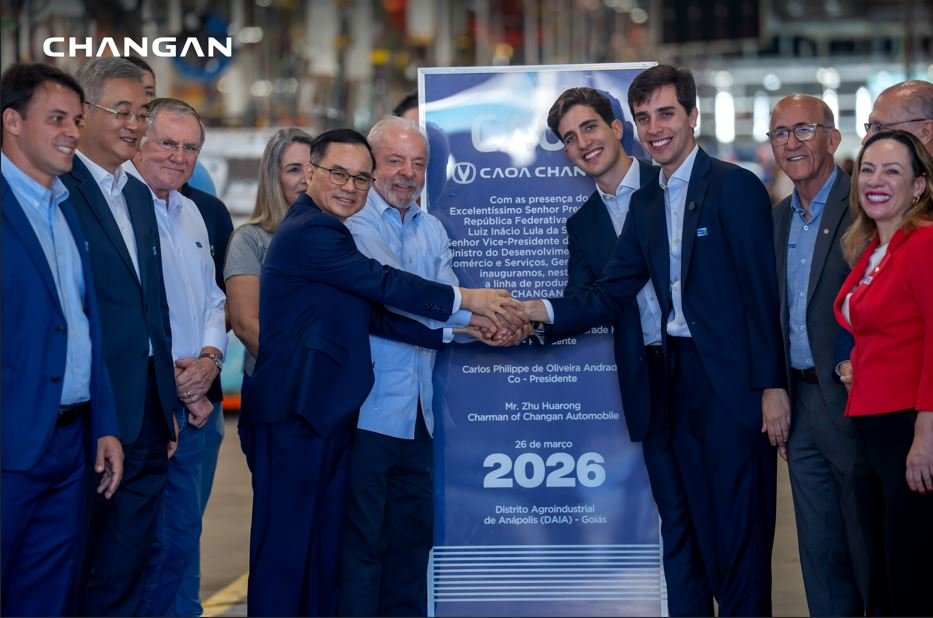 Changan UNI-T ensamblado en planta de Anápolis Brasil durante inicio de producción