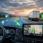 Sistema de monitoreo GPS en camión de carga durante operación en carretera en México