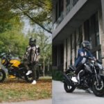 Motocicletas utilizadas para reparto en ciudad con tráfico urbano en México