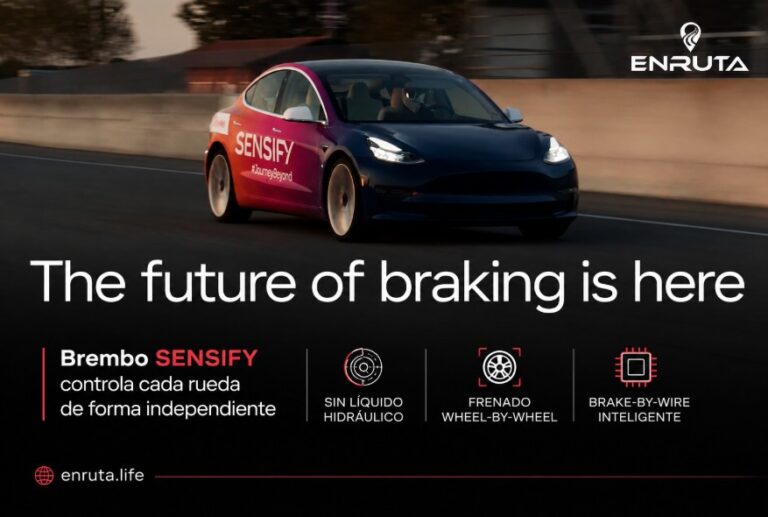 Sistema Brembo SENSIFY con frenado independiente por rueda y tecnología brake-by-wire