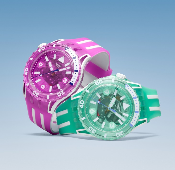 Relojes Swatch SCUBAQUA 2026 inspirados en el océano y compatibles con Swatch Pay