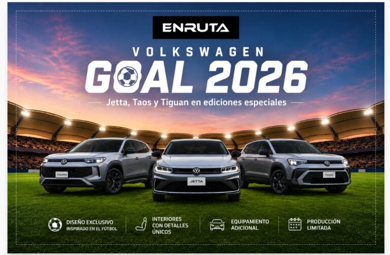 Volkswagen Jetta GOAL, Taos GOAL y Tiguan GOAL 2026 con diseño especial inspirado en el fútbol