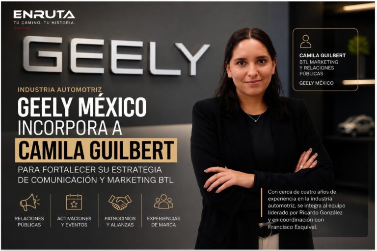Camila Guilbert se integra al equipo de Marketing BTL y Relaciones Públicas de Geely México.
