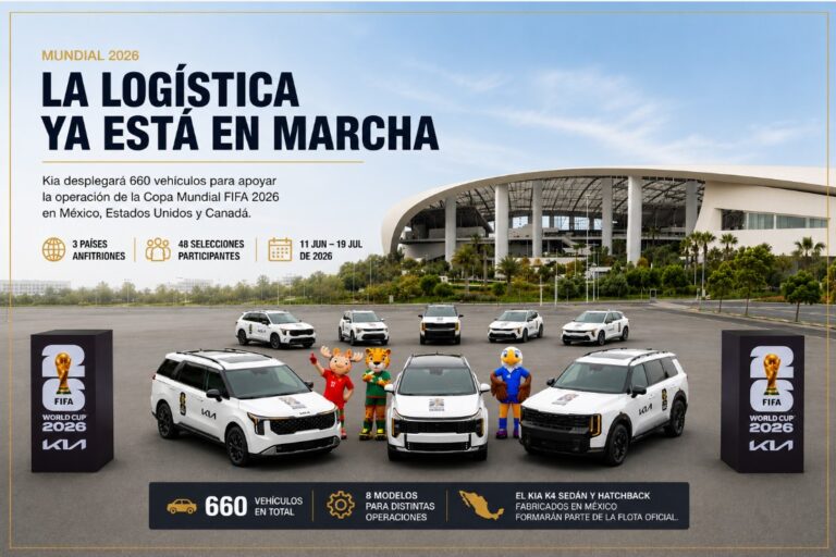 Vehículos que formarán parte de la operación logística de la Copa Mundial FIFA 2026