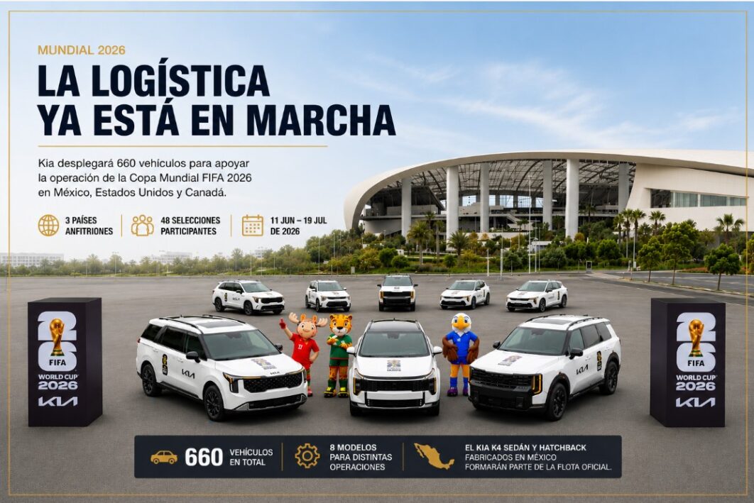 Vehículos que formarán parte de la operación logística de la Copa Mundial FIFA 2026