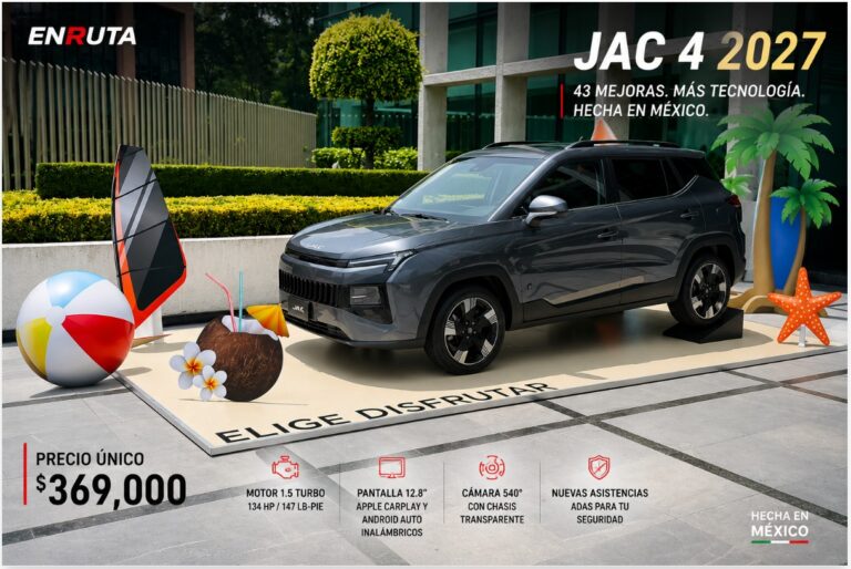 JAC 4 2027 durante su presentación en México