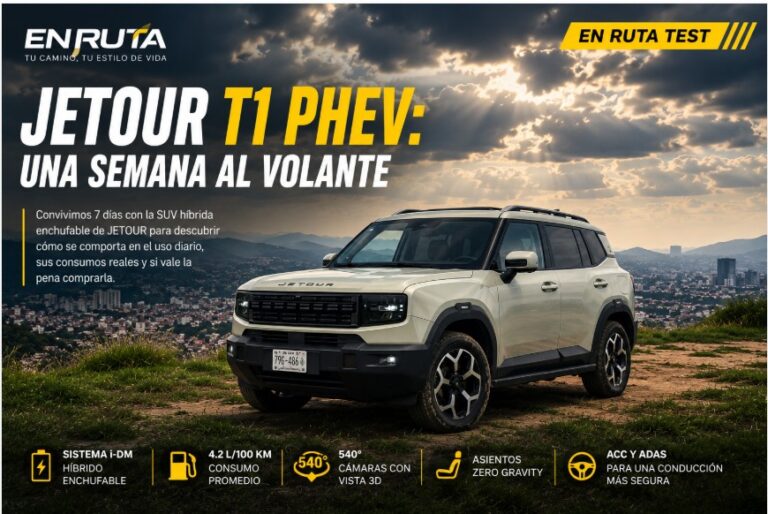 JETOUR T1 PHEV durante la prueba de manejo de una semana realizada por En Ruta