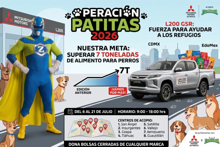 Operación Patitas 2026 de Mitsubishi Motors con la pickup L200 GSR