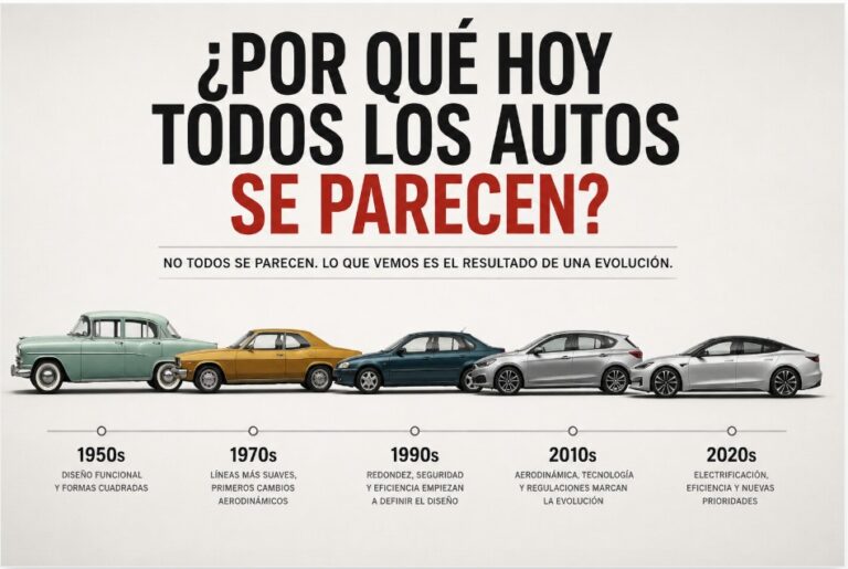 Por qué hoy todos los autos se parecen: evolución del diseño automotriz.