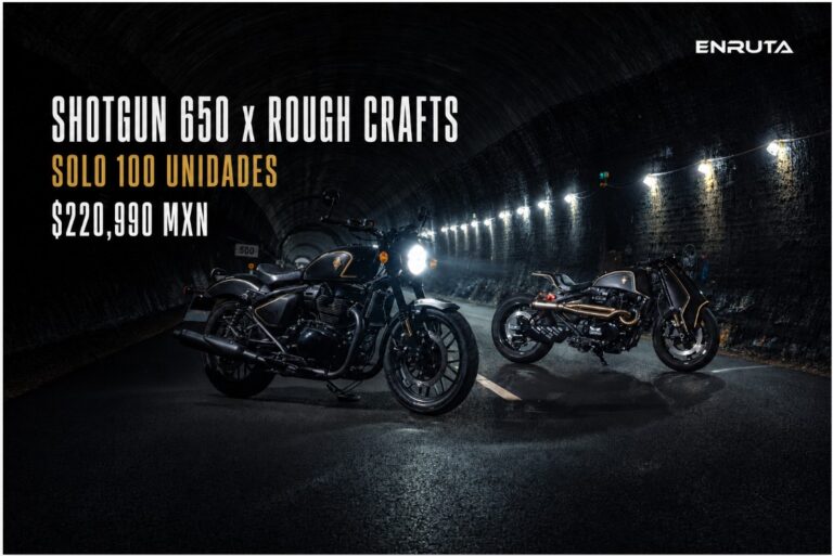 Royal Enfield Shotgun 650 x Rough Crafts edición limitada en negro y dorado
