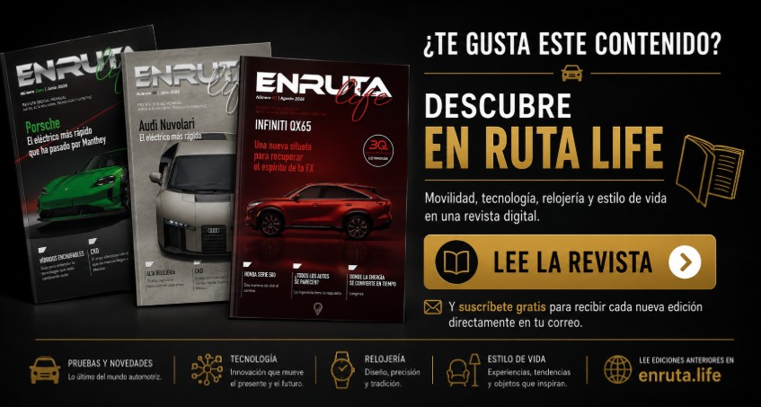 En Ruta Life, revista digital de automóviles, tecnología, relojería y lifestyle con sus ediciones de junio, julio y agosto de 2026.