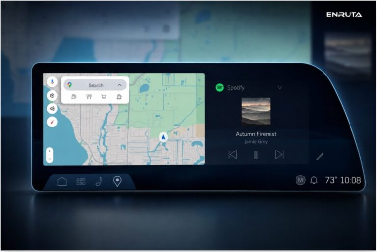 Actualización OTA de Cadillac mostrada en la pantalla del vehículo