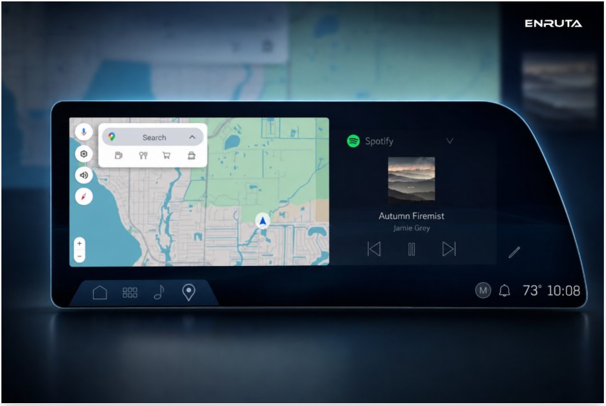 Actualización OTA de Cadillac mostrada en la pantalla del vehículo