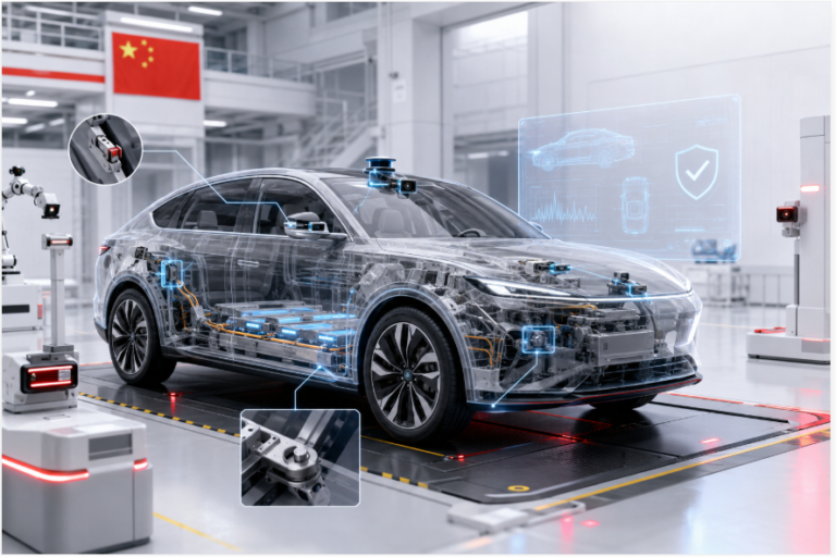 Automóvil sometido a pruebas de seguridad y durabilidad en China