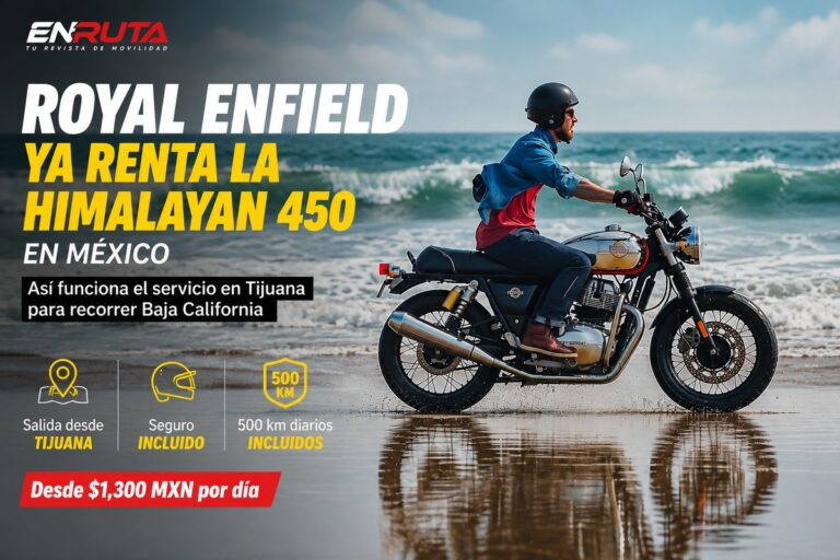 Royal Enfield Himalayan 450 disponible para renta y recorridos desde Tijuana, Baja California