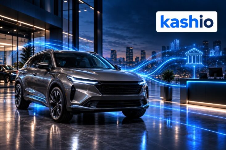 Asesor de una agencia automotriz revisa el registro de un pago en una computadora