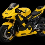 Onitsuka Tiger Honda Mid Sports Concept en color Tiger Yellow con detalles negros