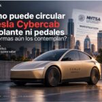 Tesla Cybercab autónomo sin volante ni pedales que ya opera en Austin, Texas