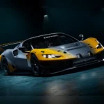 Ferrari 296 GT Modificata en vista tres cuartos delantera para uso exclusivo en circuito